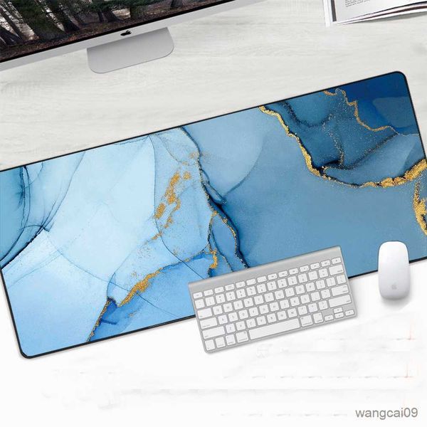Image of Mouse Pads Wrist Marble Mousepad Gaming Computer Gamer Mouse Pad Rubber Keyboard Desk Mats Soft Office Carpet Table Mat R230824