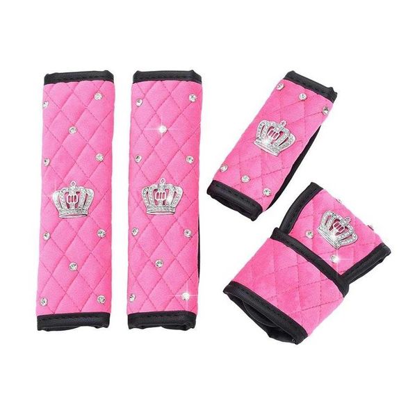 4pcs set car handbrake hand brake cover gear shift knob cover auto seat belt covers crown decor pink purple241r
4pcs set car handbrake hand brake cover gear shift knob cover auto seat belt covers crown decor pink purple241r