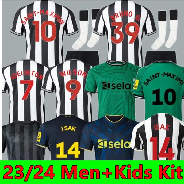 23 24 bruno g. tonali soccer jerseys isak home joelinton trippier 2023 2024 away 3rd football shirt nufc maximin men kids kit sets, Black;yellow
23 24 bruno g. tonali soccer jerseys isak home joelinton trippier 2023 2024 away 3rd football shirt nufc maximin men kids kit sets, Black;yellow