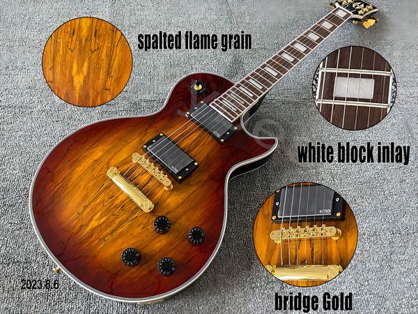electric guitar spitfire black, brown edges, explosion, back, gold nuggets, rosewood fingerboard, block inlay, no pickgaurd
electric guitar spitfire black, brown edges, explosion, back, gold nuggets, rosewood fingerboard, block inlay, no pickgaurd