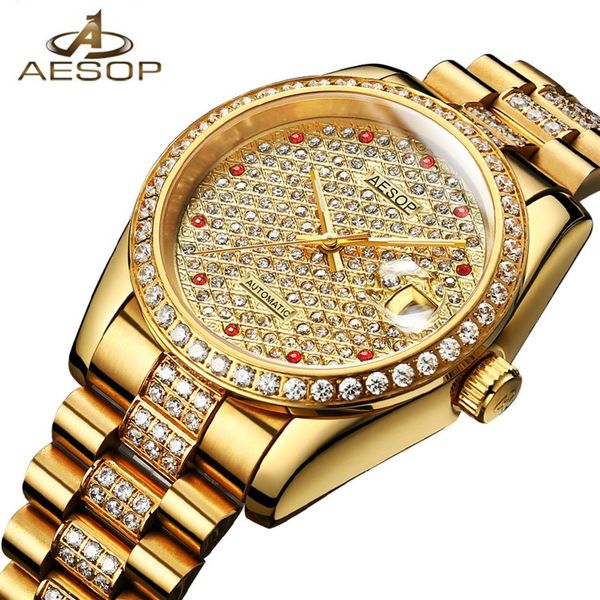 japan movement aesop watch men luxury automatic mechanical men's wrist wristwatch male clock men waterproof relogio masculino289e, Slivery;brown
japan movement aesop watch men luxury automatic mechanical men's wrist wristwatch male clock men waterproof relogio masculino289e, Slivery;brown