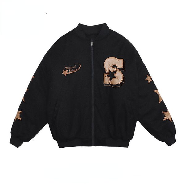 men's hoodies sweatshirts american vintage street casual versatile jacket y2k autumn and winter letters embroidered label baseball wear, Black
men's hoodies sweatshirts american vintage street casual versatile jacket y2k autumn and winter letters embroidered label baseball wear, Black