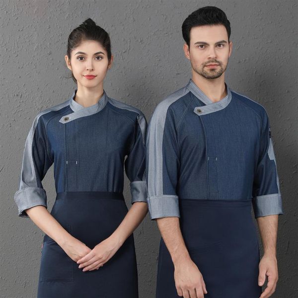 cook men shirts chef uniform patchwork 3 4 sleeve food service restaurant kitchen bakery chef jackets246b, White;black
cook men shirts chef uniform patchwork 3 4 sleeve food service restaurant kitchen bakery chef jackets246b, White;black