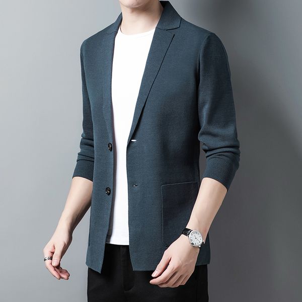men's sweaters cardigan spring fashion blazer coat male single breasted knitwear jacket long sleeve slim knit outwear with pockets 2308, White;black
men's sweaters cardigan spring fashion blazer coat male single breasted knitwear jacket long sleeve slim knit outwear with pockets 2308, White;black
