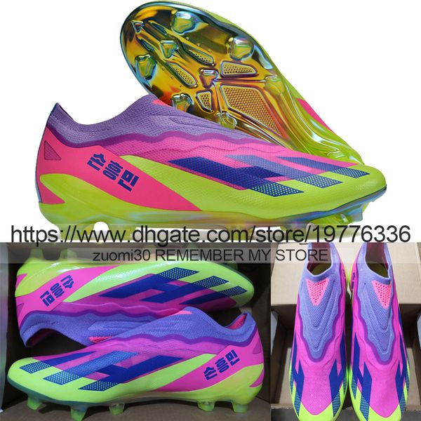 send with bag quality soccer boots laceless x crazyfast.1 fg knit socks football cleats for mens outdoor training soft leather comfortable l, Black
send with bag quality soccer boots laceless x crazyfast.1 fg knit socks football cleats for mens outdoor training soft leather comfortable l, Black