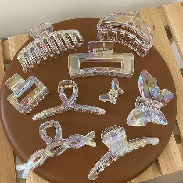 headwear hair accessories dreamy colorful acrylic claw korean style transparent plastic clip headband pins for women 230823
headwear hair accessories dreamy colorful acrylic claw korean style transparent plastic clip headband pins for women 230823