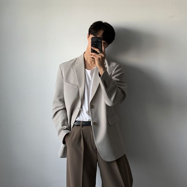 men's suits blazers spring solid color blazer men fashion social mens dress jacket korean casual loose suit office formal m2xl 230823, White;black
men's suits blazers spring solid color blazer men fashion social mens dress jacket korean casual loose suit office formal m2xl 230823, White;black