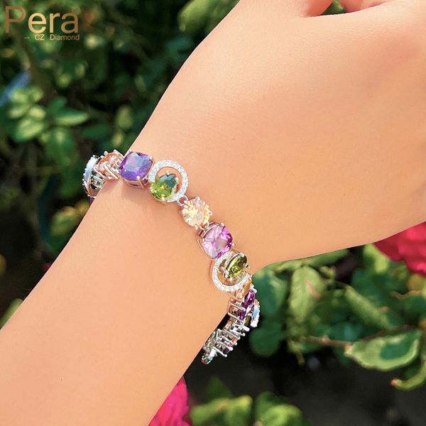 bangle pera original design colorful cz crystal tennis chain link charm bracelets for women fashion boho party jewelry gifts b065 230824, Black
bangle pera original design colorful cz crystal tennis chain link charm bracelets for women fashion boho party jewelry gifts b065 230824, Black
