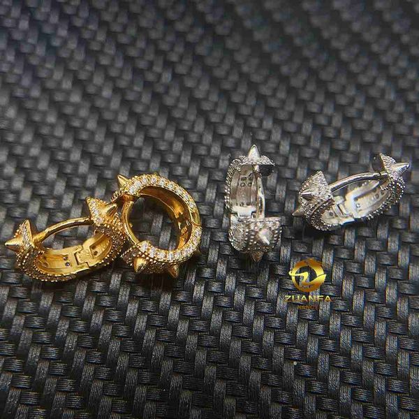 fashion jewelry new design luxury ear studs 925 silver vvs moissanite diamond hoop earrings, Golden
fashion jewelry new design luxury ear studs 925 silver vvs moissanite diamond hoop earrings, Golden