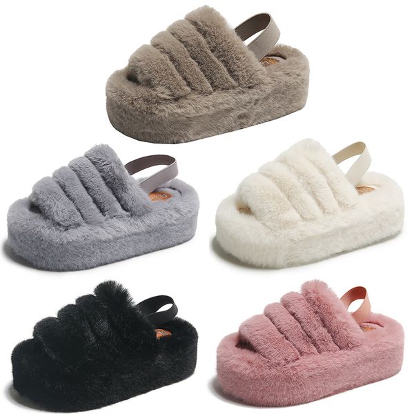 2023 home plush flat platform cotton slippers women white pink black gray khaki heightened elastic band casual
2023 home plush flat platform cotton slippers women white pink black gray khaki heightened elastic band casual