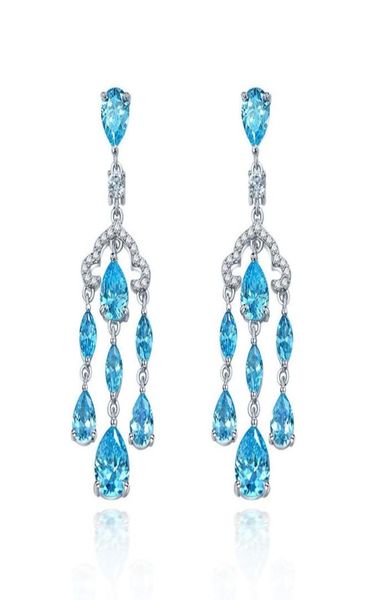 water drop aquamarine diamond dangle earring 100 original 925 sterling silver party wedding drop earrings for women jewelry1307876, Golden;silver
water drop aquamarine diamond dangle earring 100 original 925 sterling silver party wedding drop earrings for women jewelry1307876, Golden;silver