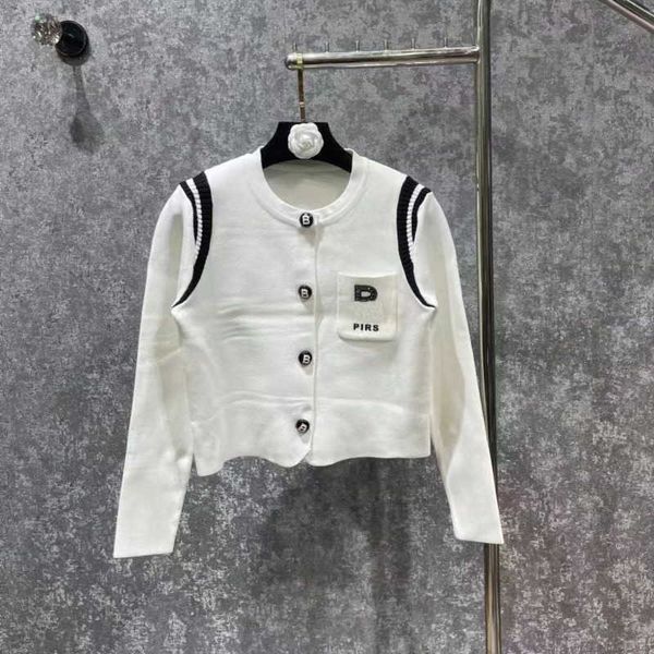 luxury brand knitted cardigan bb beaded sweater designer embroidery sweatshirt women wool sweaters warm coat top, White;black
luxury brand knitted cardigan bb beaded sweater designer embroidery sweatshirt women wool sweaters warm coat top, White;black