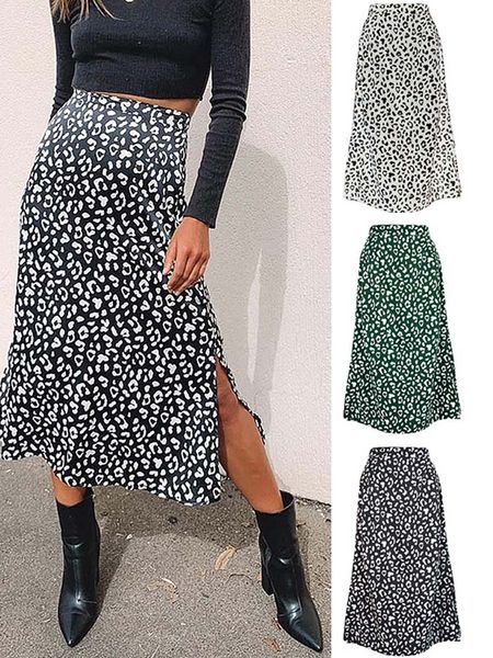 2023 new leopard print chiffon split skirt casual fashion long skirts for women spring summer zip elegant female skirt, Black
2023 new leopard print chiffon split skirt casual fashion long skirts for women spring summer zip elegant female skirt, Black
