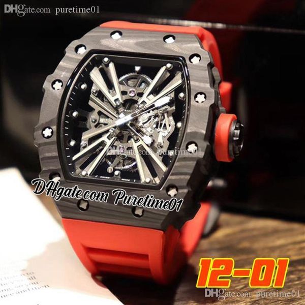 2022 carbon fiber miyota automatic mens watch all black skeleton dial red rubber strap super edition puretime01 1201d42756, Slivery;brown
2022 carbon fiber miyota automatic mens watch all black skeleton dial red rubber strap super edition puretime01 1201d42756, Slivery;brown