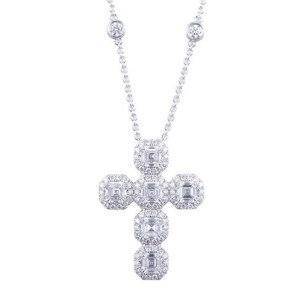 lab diamond hip hop fashion 14k 18k gold jewelry cross pendant necklace for women, Silver
lab diamond hip hop fashion 14k 18k gold jewelry cross pendant necklace for women, Silver
