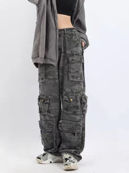 women's jeans american style retro street camouflage overalls women y2k harajuku fashion cargo pants couple casual loose high waist pan, Blue
women's jeans american style retro street camouflage overalls women y2k harajuku fashion cargo pants couple casual loose high waist pan, Blue