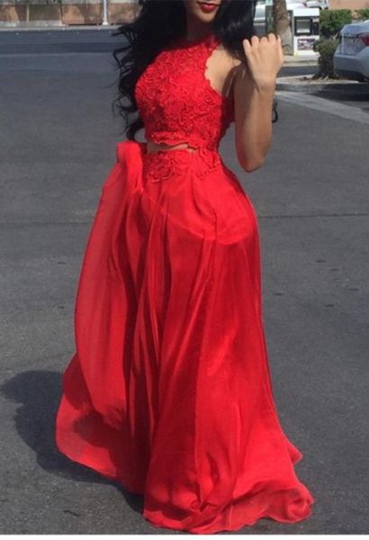 red two pieces prom dresses lace long sleeveless jewel neck floor length chiffon formal evening gowns custom maxi dress2938217, Black
red two pieces prom dresses lace long sleeveless jewel neck floor length chiffon formal evening gowns custom maxi dress2938217, Black