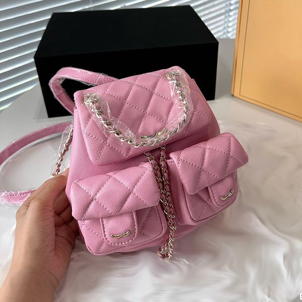 stylish womens mini 17x15cm backpack leather clamshell rhomboid caviar bag luxury tote matelasse chain backpack multi pocket makeup case sil
stylish womens mini 17x15cm backpack leather clamshell rhomboid caviar bag luxury tote matelasse chain backpack multi pocket makeup case sil