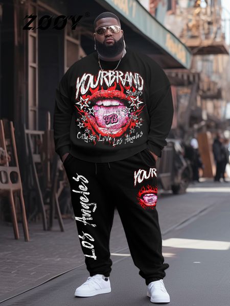 men's tracksuits zooy 8xl 9xl large hoodie letter print set printed oversized fall plus size 230823, Gray
men's tracksuits zooy 8xl 9xl large hoodie letter print set printed oversized fall plus size 230823, Gray