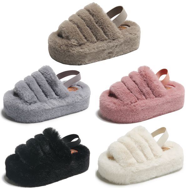 2023 home plush flat platform cotton slippers women white pink black gray khaki beige elastic band casual color6
2023 home plush flat platform cotton slippers women white pink black gray khaki beige elastic band casual color6