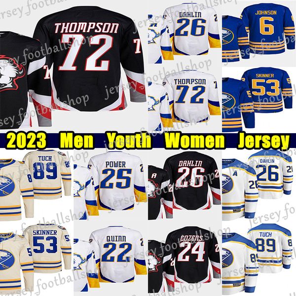 #72 tage thompson reverse retro hockey jersey #26 rasmus dahlin #27 devon levi dylan cozens owen power kyle okposo alex tuch jeff skinner ty, Black;red
#72 tage thompson reverse retro hockey jersey #26 rasmus dahlin #27 devon levi dylan cozens owen power kyle okposo alex tuch jeff skinner ty, Black;red