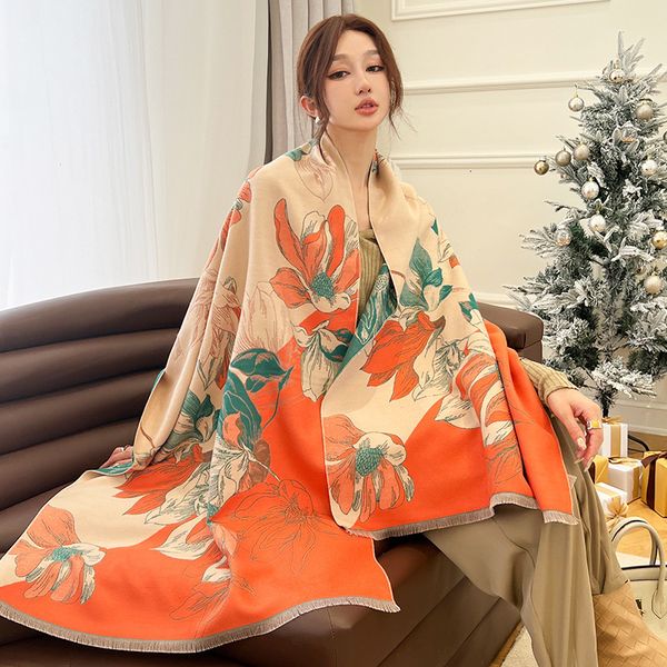 scarves luxury cashmere floarl scarf winter women pashmina shawls warm blanket wraps female foulard bandana brand thick hijab 230823, Blue;gray
scarves luxury cashmere floarl scarf winter women pashmina shawls warm blanket wraps female foulard bandana brand thick hijab 230823, Blue;gray
