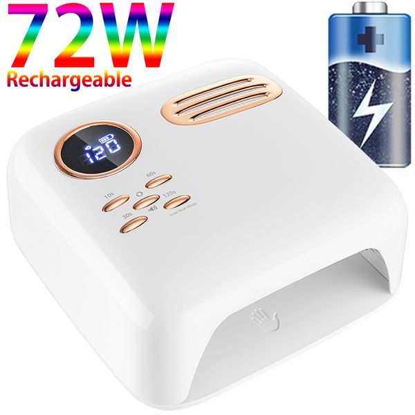 nail dryers wireless uv led nail lamp 72w fast nail dryer uv curing lamp cordless rechargable nail drying lamp for all gel nail polish alar
nail dryers wireless uv led nail lamp 72w fast nail dryer uv curing lamp cordless rechargable nail drying lamp for all gel nail polish alar