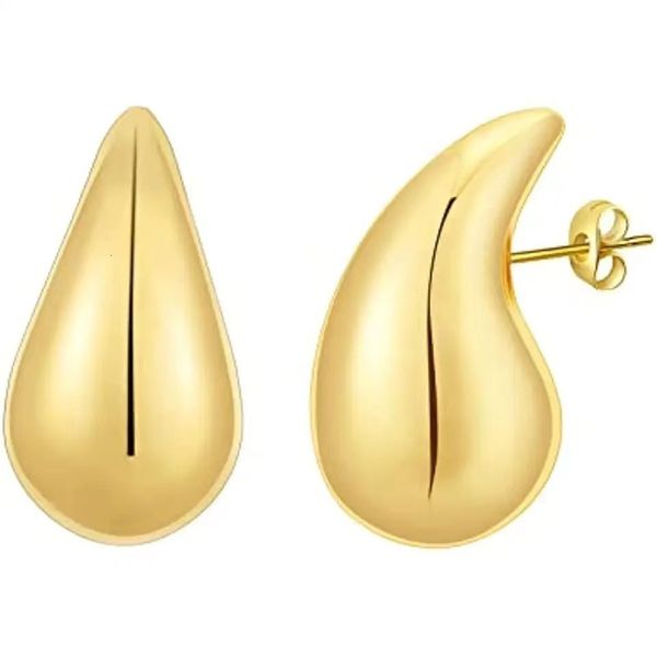 charm vintage stainless steel water drop half empty stud earrings for women smooth metal chunky dome chic jewelry gift 230823, Golden
charm vintage stainless steel water drop half empty stud earrings for women smooth metal chunky dome chic jewelry gift 230823, Golden