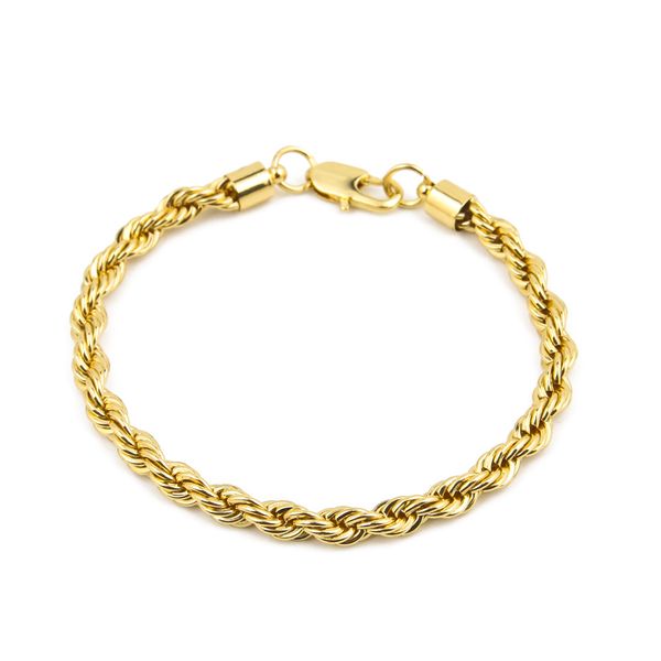 gold plated stainless steel twist bracelet europe and america men's twisted rope bracelet wholesale, Black
gold plated stainless steel twist bracelet europe and america men's twisted rope bracelet wholesale, Black