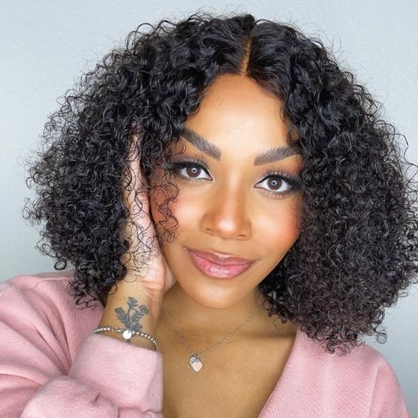 Curly Human Hair Wigs for Women Short 220%density HD Curly Bob Lace Front Wig Natural Deep Wave 4x4 Lace Closure Brazilian Hair Wigs, Black
Curly Human Hair Wigs for Women Short 220%density HD Curly Bob Lace Front Wig Natural Deep Wave 4x4 Lace Closure Brazilian Hair Wigs, Black