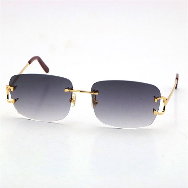 rimless fashion men woman sunglasses driving with c decoration goggle elongated and slim gold frame glasses size 57-20-140mm330z, White;black
rimless fashion men woman sunglasses driving with c decoration goggle elongated and slim gold frame glasses size 57-20-140mm330z, White;black