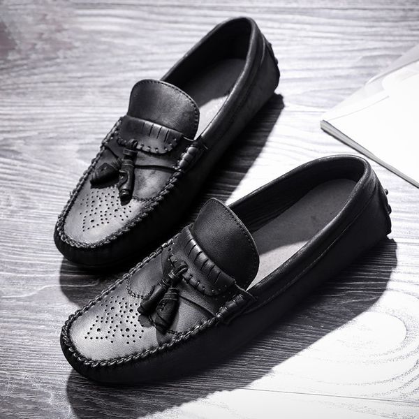 dress shoes spring autmun arrival british style retro flat bottom sewing fringe slip-on genuine leather men casual brogue shoes 2305 230824, Black
dress shoes spring autmun arrival british style retro flat bottom sewing fringe slip-on genuine leather men casual brogue shoes 2305 230824, Black