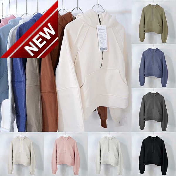 men's hoodies sweatshirts autumn winter yoga scuba hoodie velvet thickening hoodys sports half terry designers cing loose short clothes, Black
men's hoodies sweatshirts autumn winter yoga scuba hoodie velvet thickening hoodys sports half terry designers cing loose short clothes, Black