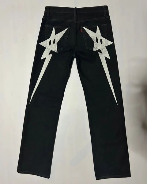 women's jeans y2k style jeans men harajuku print wide leg low rise pant slouchy baggy jean vintage hip hop streetwear casual trousers 2, Blue
women's jeans y2k style jeans men harajuku print wide leg low rise pant slouchy baggy jean vintage hip hop streetwear casual trousers 2, Blue