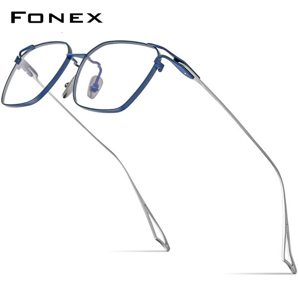 sunglasses frames fonex pure glasses frame men retro vintage square prescription eyeglasse myopia optical eyewear actseven 230823, Silver
sunglasses frames fonex pure glasses frame men retro vintage square prescription eyeglasse myopia optical eyewear actseven 230823, Silver