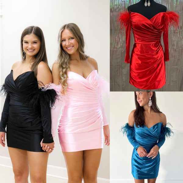 silky stretched satin cocktail dress 2k24 detachable long feather sleeves girl homecoming prom pageant formal event party runway black-tie g, Red
silky stretched satin cocktail dress 2k24 detachable long feather sleeves girl homecoming prom pageant formal event party runway black-tie g, Red