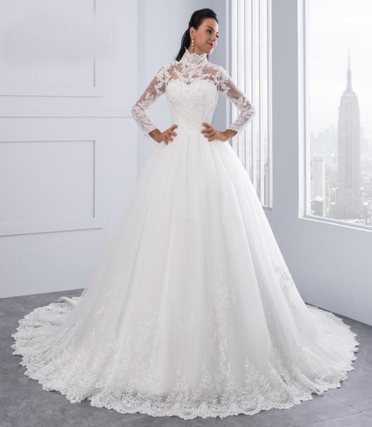 vestido de noiva high neck iiiusion back long sleeve wedding dress lace ball gown wedding gowns robe de mariage5230460, White
vestido de noiva high neck iiiusion back long sleeve wedding dress lace ball gown wedding gowns robe de mariage5230460, White