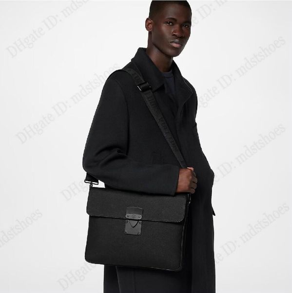s lock briefcase messenger bag embossed monograms leather black lock with removable strap designer mens business handbag cross body m20835
s lock briefcase messenger bag embossed monograms leather black lock with removable strap designer mens business handbag cross body m20835