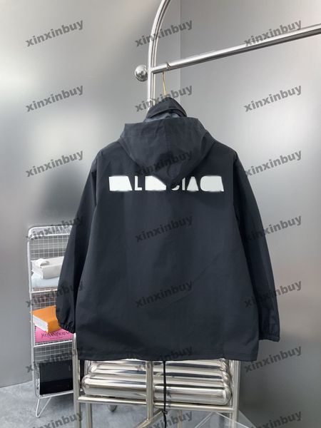 xinxinbuy men designer coat jacket windbreaker letter print long sleeve women gray black white khaki blue m-3xl, Black;brown
xinxinbuy men designer coat jacket windbreaker letter print long sleeve women gray black white khaki blue m-3xl, Black;brown