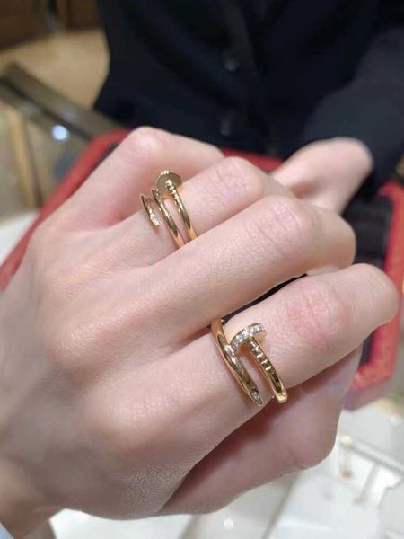 wholesale high version coarse nail ring for women 18k rose gold niche light luxury card minimalist trendy men's couple, Golden;silver
wholesale high version coarse nail ring for women 18k rose gold niche light luxury card minimalist trendy men's couple, Golden;silver