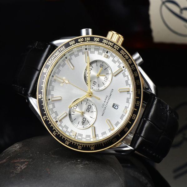 men luxury watch five stitches all dials work automatic quartz watches european brand chronograph clock fashion l339s, Slivery;brown
men luxury watch five stitches all dials work automatic quartz watches european brand chronograph clock fashion l339s, Slivery;brown