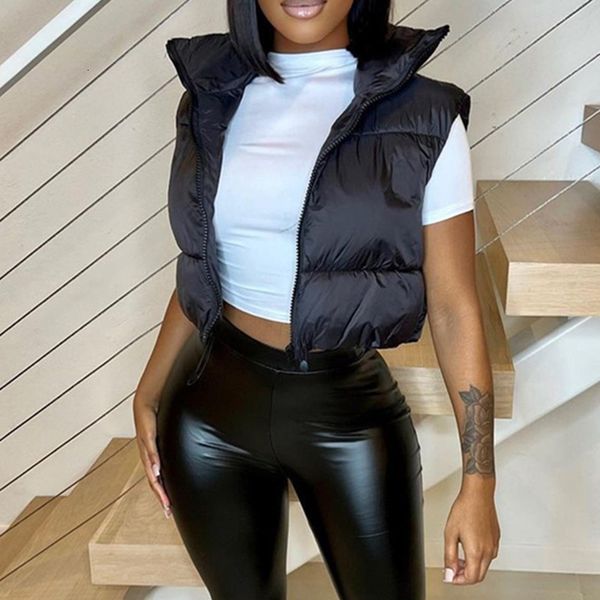 women's vests women fashion street puffy vest sleeveless zip up stand collar padded cropped quilted coats autumn winter warm jacket 23, Black;white
women's vests women fashion street puffy vest sleeveless zip up stand collar padded cropped quilted coats autumn winter warm jacket 23, Black;white