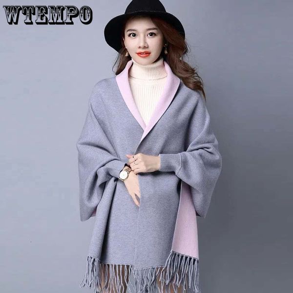 scarves lady tassel knitted shawl sweater women solid batwing sleeve poncho cardigan wrap swing autumn winter fashion wholesale 230824, Blue;gray
scarves lady tassel knitted shawl sweater women solid batwing sleeve poncho cardigan wrap swing autumn winter fashion wholesale 230824, Blue;gray