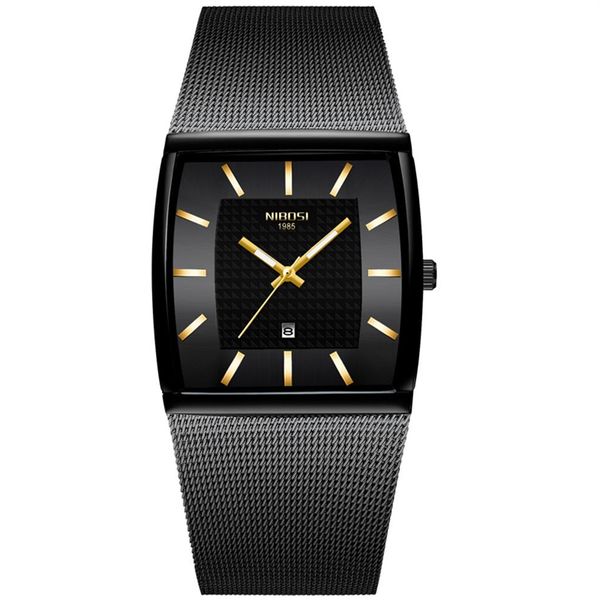 nibosi men watch rectangle black gold stainless steel waterproof luxury quartz watch waterproof analog relogio masculino warcges3206, Slivery;brown
nibosi men watch rectangle black gold stainless steel waterproof luxury quartz watch waterproof analog relogio masculino warcges3206, Slivery;brown