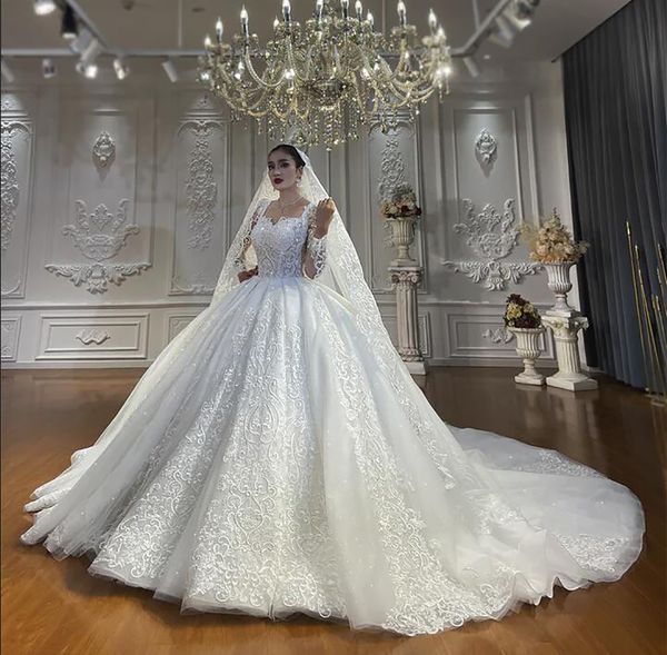real picture classic court wedding dress new appliques princess sleeve bridal gowns royal train robe vestido de noiva size customized d-h232, White
real picture classic court wedding dress new appliques princess sleeve bridal gowns royal train robe vestido de noiva size customized d-h232, White