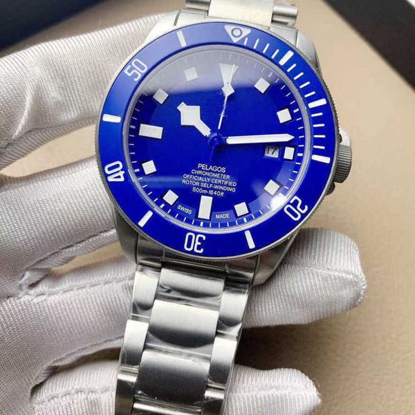 designer pelagos watches for men jason007 same watch 9zp9 mechanical movement sapphire mirror montre prx de luxe with box, Slivery;brown 
designer pelagos watches for men jason007 same watch 9zp9 mechanical movement sapphire mirror montre prx de luxe with box, Slivery;brown