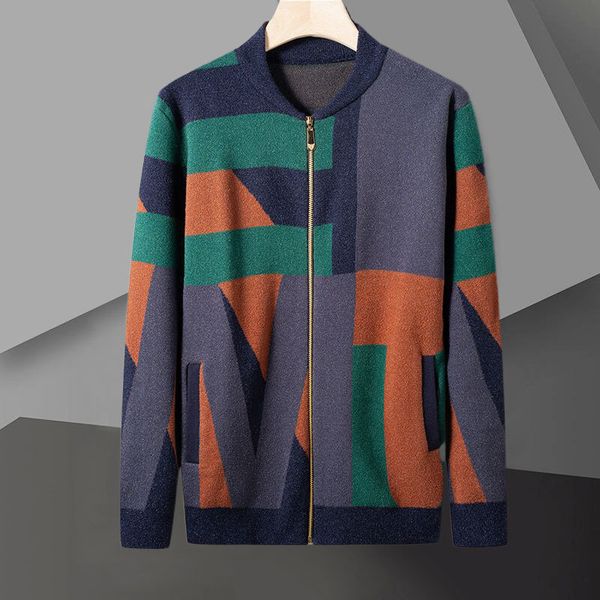 men's sweaters contrast stitching cardigan men korean autumn fashion sweater sueter hombre los hombres abrigos 230823, White;black
men's sweaters contrast stitching cardigan men korean autumn fashion sweater sueter hombre los hombres abrigos 230823, White;black