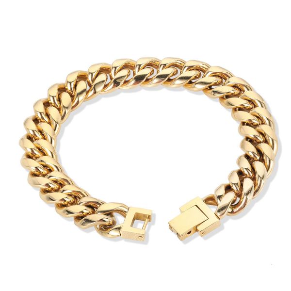 bangle eskeem wholesale men stainless steel cuban chain bracelet miami 18k pvc gold plated hip hop bracelet 230824, Black
bangle eskeem wholesale men stainless steel cuban chain bracelet miami 18k pvc gold plated hip hop bracelet 230824, Black