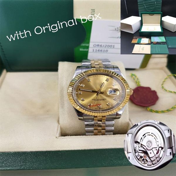 with original box luxury man watch gold 18k date just diamond bezel 41mm automatic mens men's watch 2813 20232815, Slivery;brown
with original box luxury man watch gold 18k date just diamond bezel 41mm automatic mens men's watch 2813 20232815, Slivery;brown