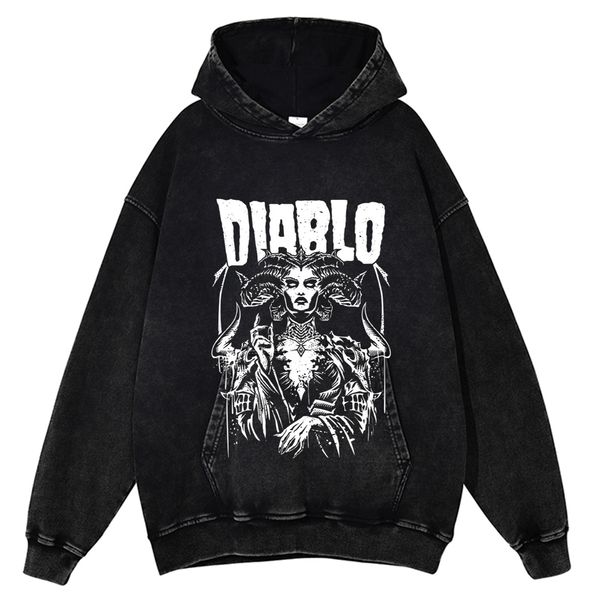 men's hoodies sweatshirts sweatshirt harajuku dark letter devil pattern printed hoodie oversize street apparel hip hop vintage wash aut, Black
men's hoodies sweatshirts sweatshirt harajuku dark letter devil pattern printed hoodie oversize street apparel hip hop vintage wash aut, Black